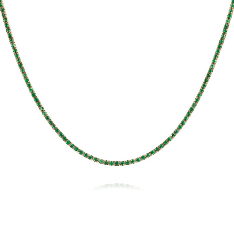 Emerald Tennis Necklace