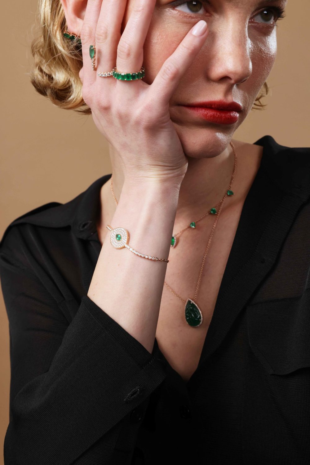 Emerald 'Eye' Bracelet