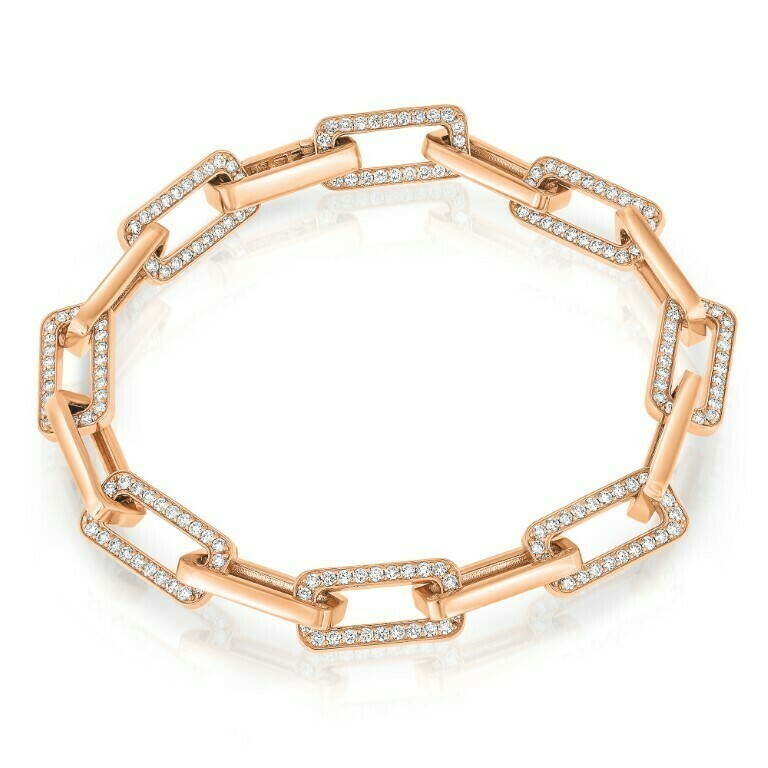diamonds link bracelet