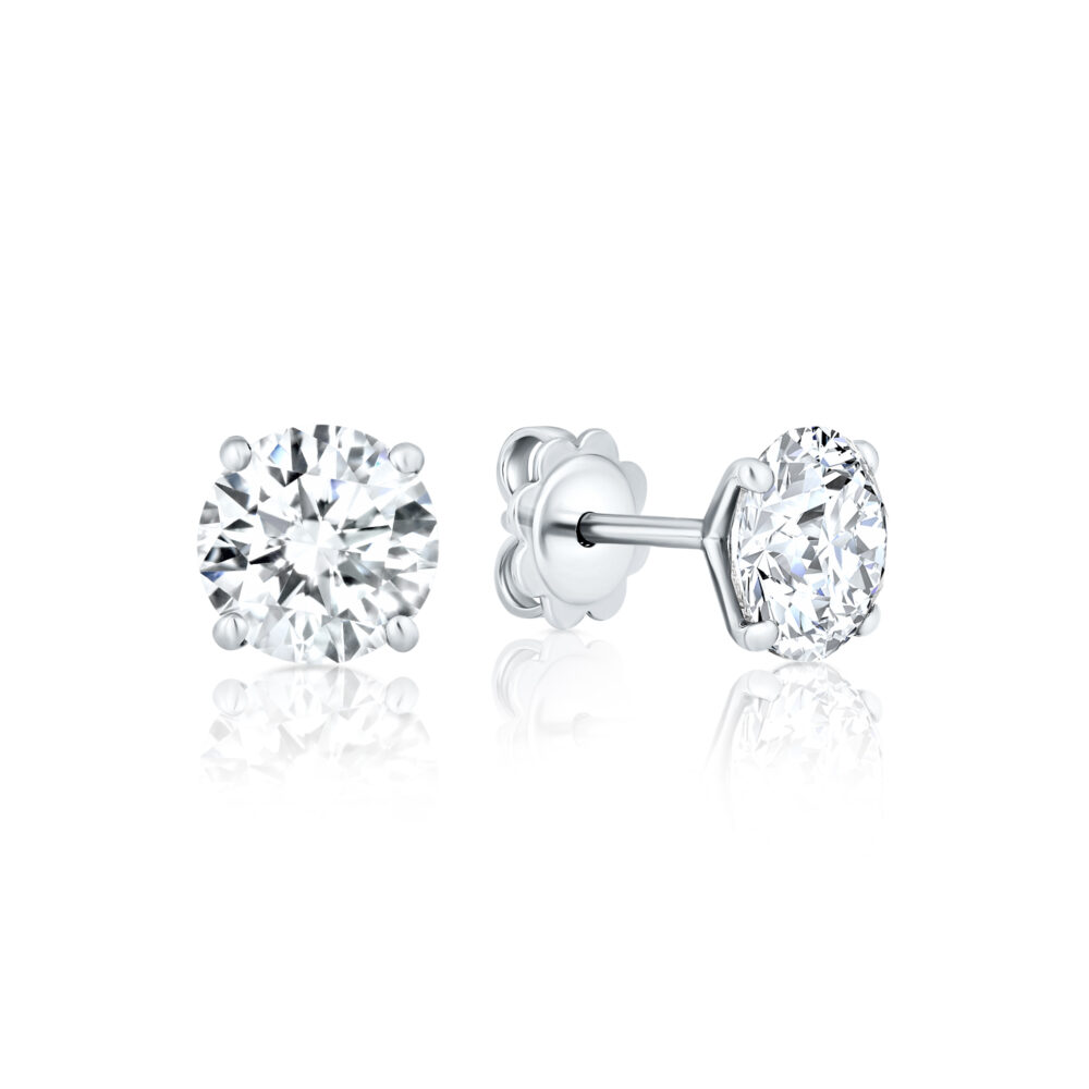 enhanced diamonds studs earrings